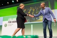 Moderator Christoph Tiegel mit Franziska Giffey